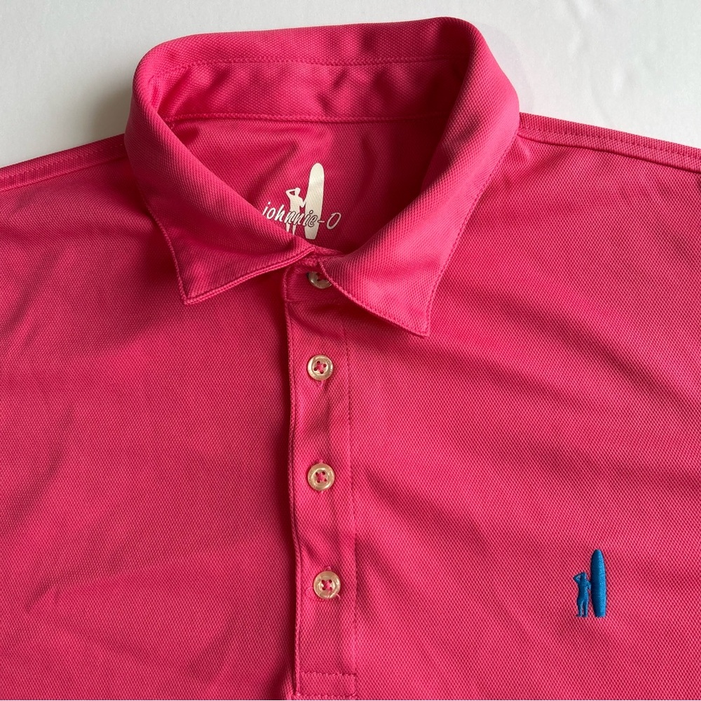johnnie-O Vibrant Pink Polo Shirt for Men